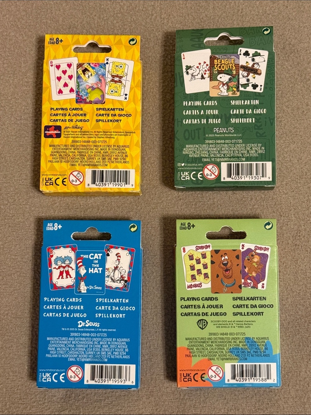 4 Decks Licensed Character Playing Cards - Picture 2 of 2